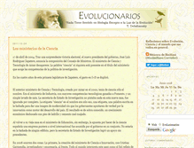 Tablet Screenshot of evolucionarios.blogalia.com