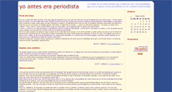 Desktop Screenshot of anteseraperiodista.blogalia.com