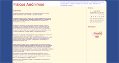 Desktop Screenshot of fisicosanonimos.blogalia.com